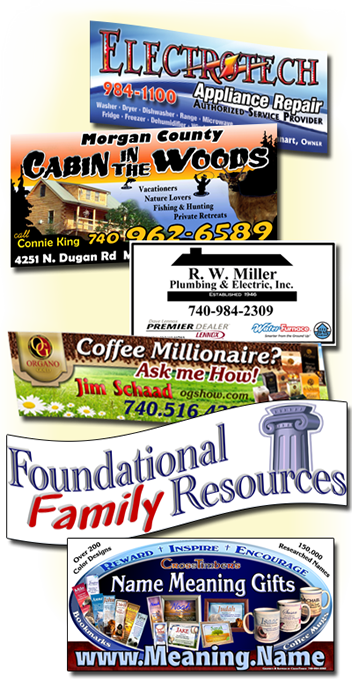 custom-designed banners by CrossTimber