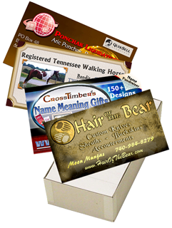 box of 1000 business cards for $99