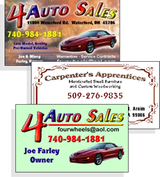 graphic design for business cards